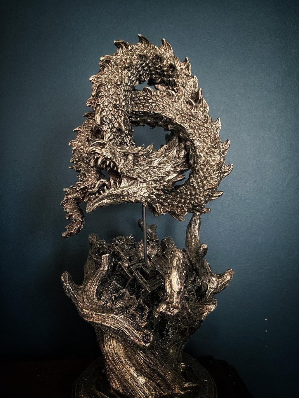 Ouroboros World Serpent Statue