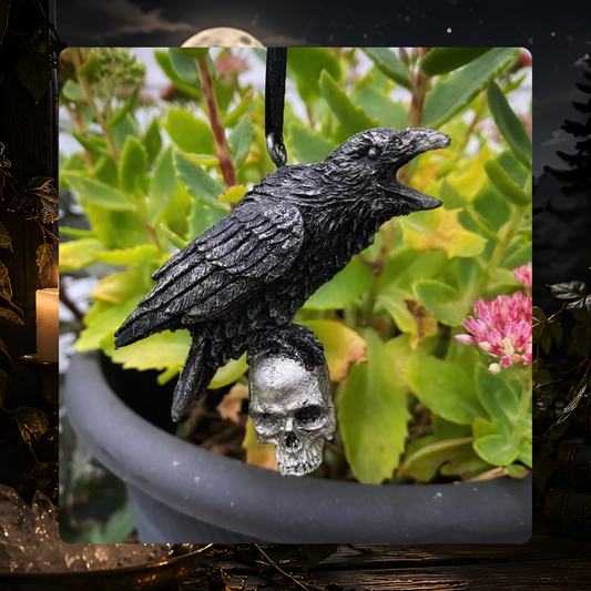 Raven & Skull Ornament