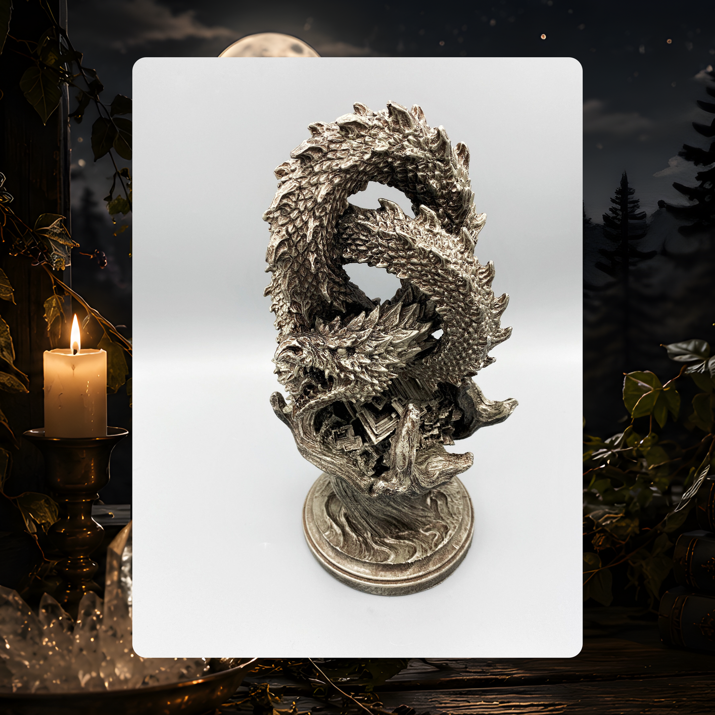 Ouroboros World Serpent Statue
