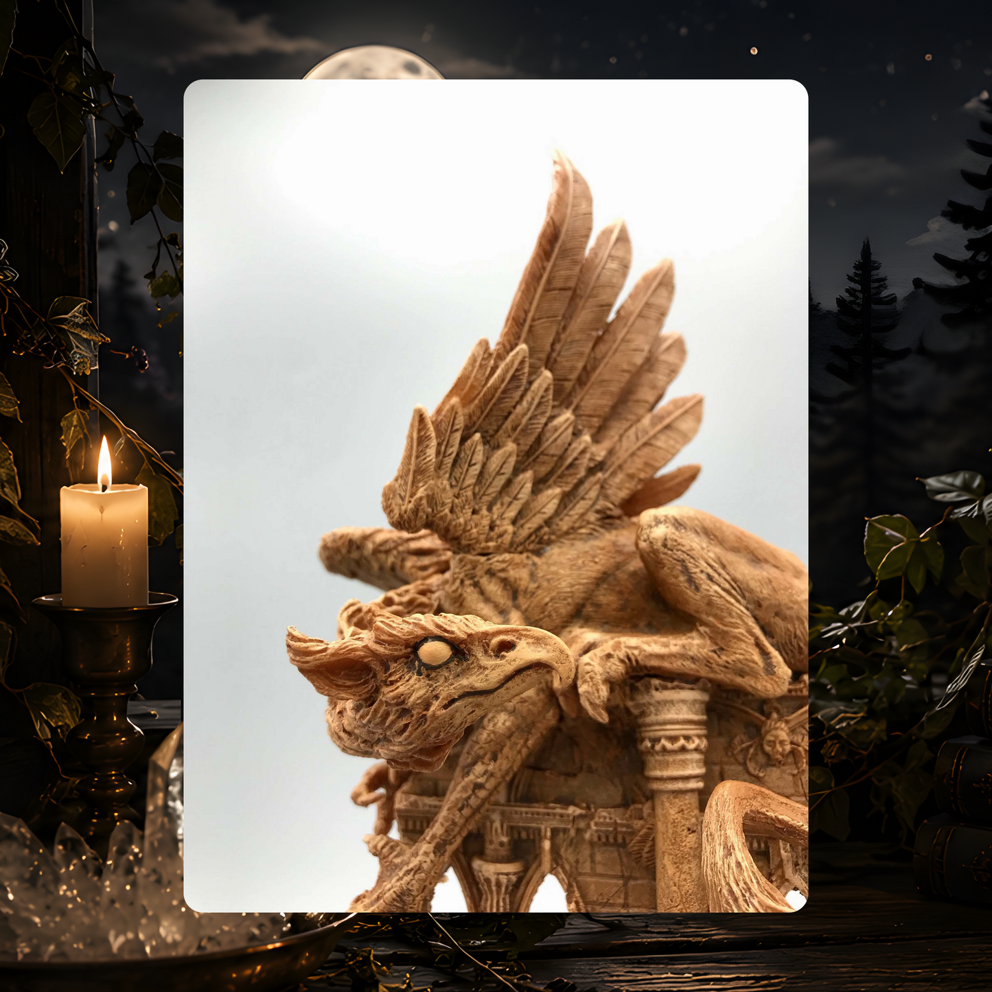 Griffin Guardian Statue