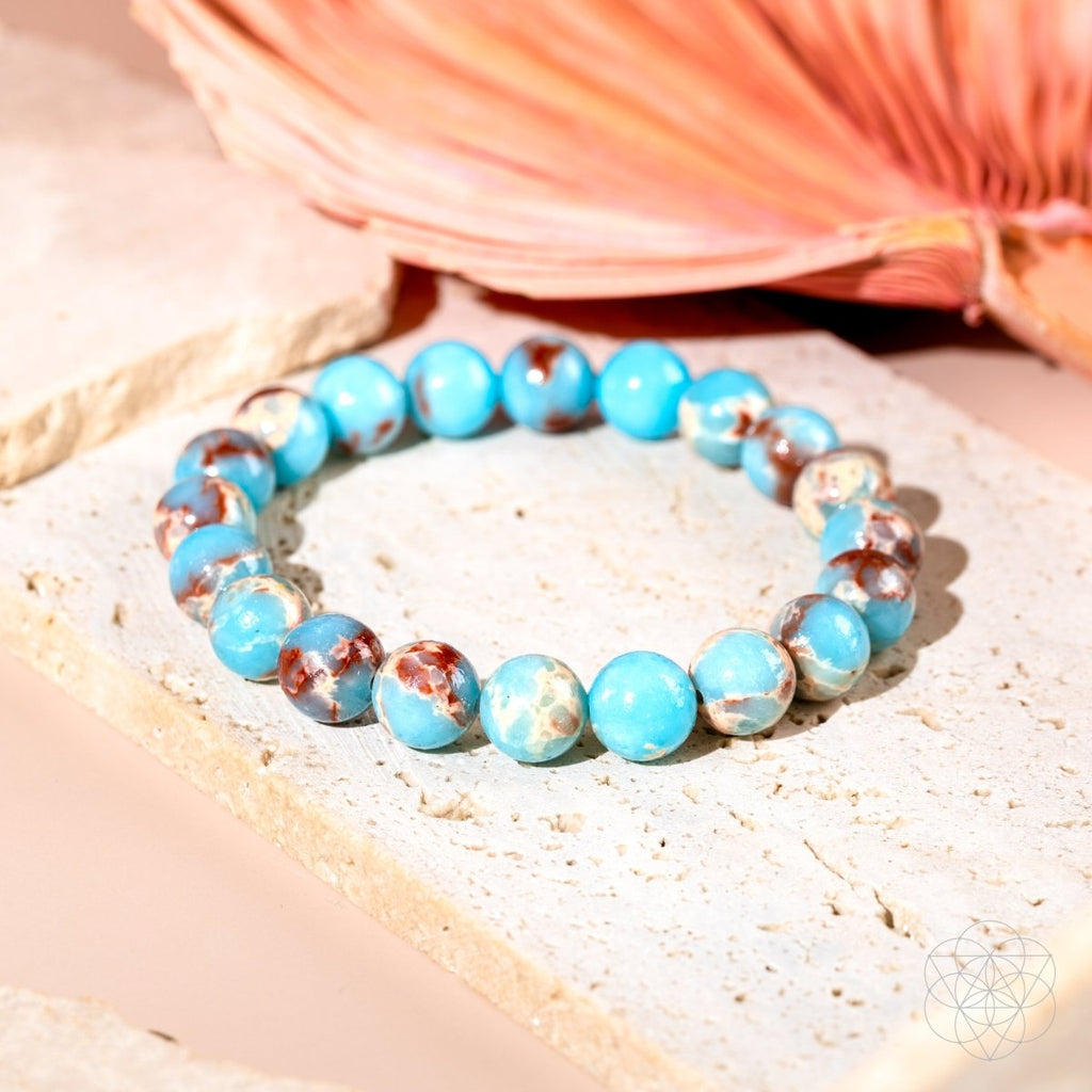 Aqua Terra Jasper Bracelet - Empath Shield