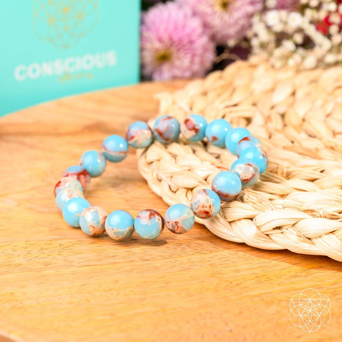 Aqua Terra Jasper Bracelet - Empath Shield