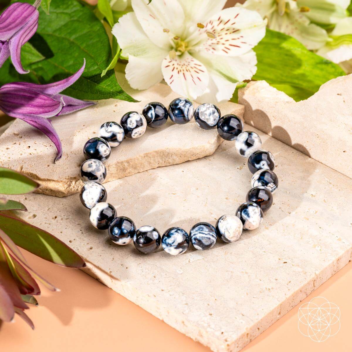 Orca Agate Bracelet - Deep Calm