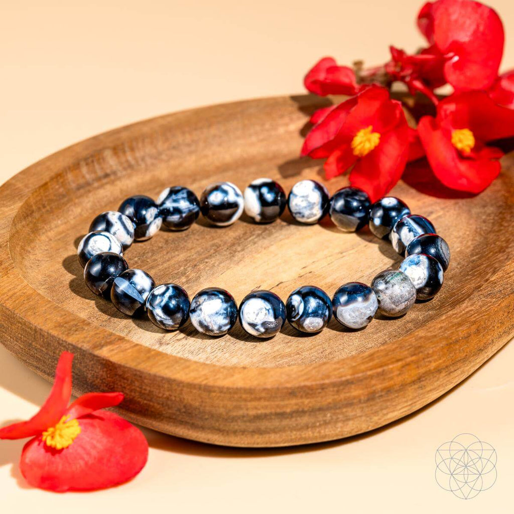 Orca Agate Bracelet - Deep Calm