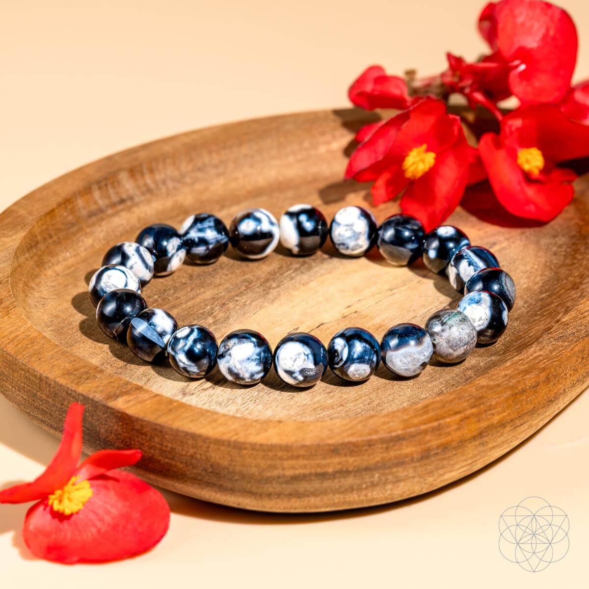 Orca Agate Bracelet - Deep Calm