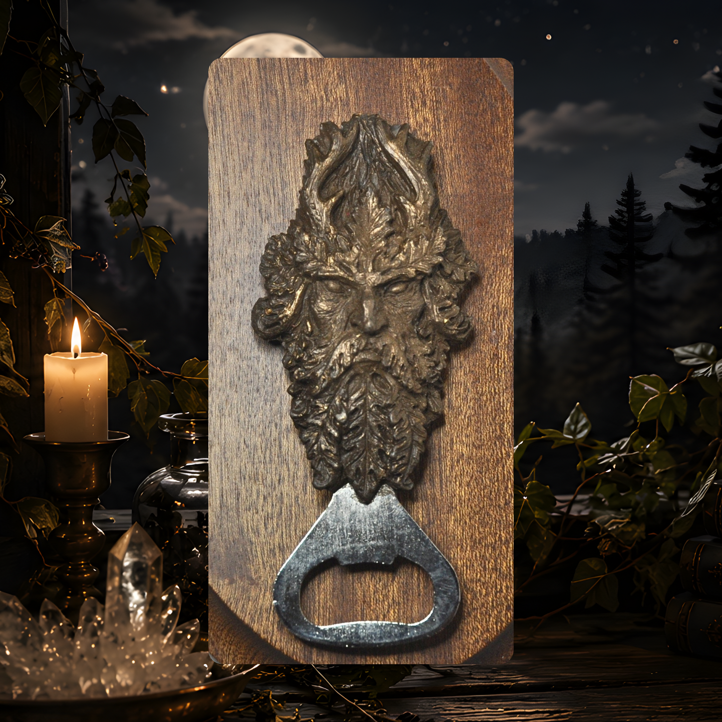 Green Man Bottle Opener