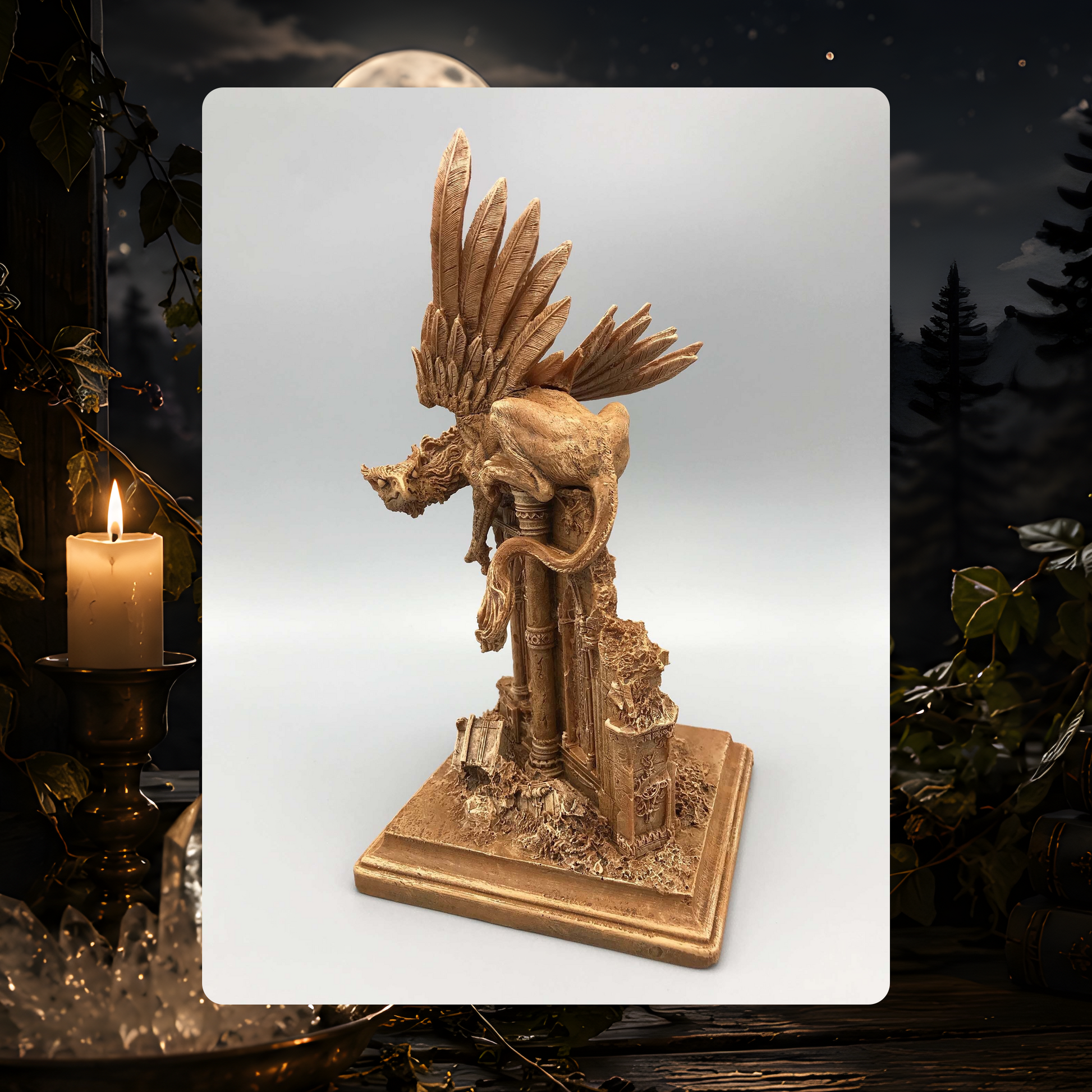 Griffin Guardian Statue
