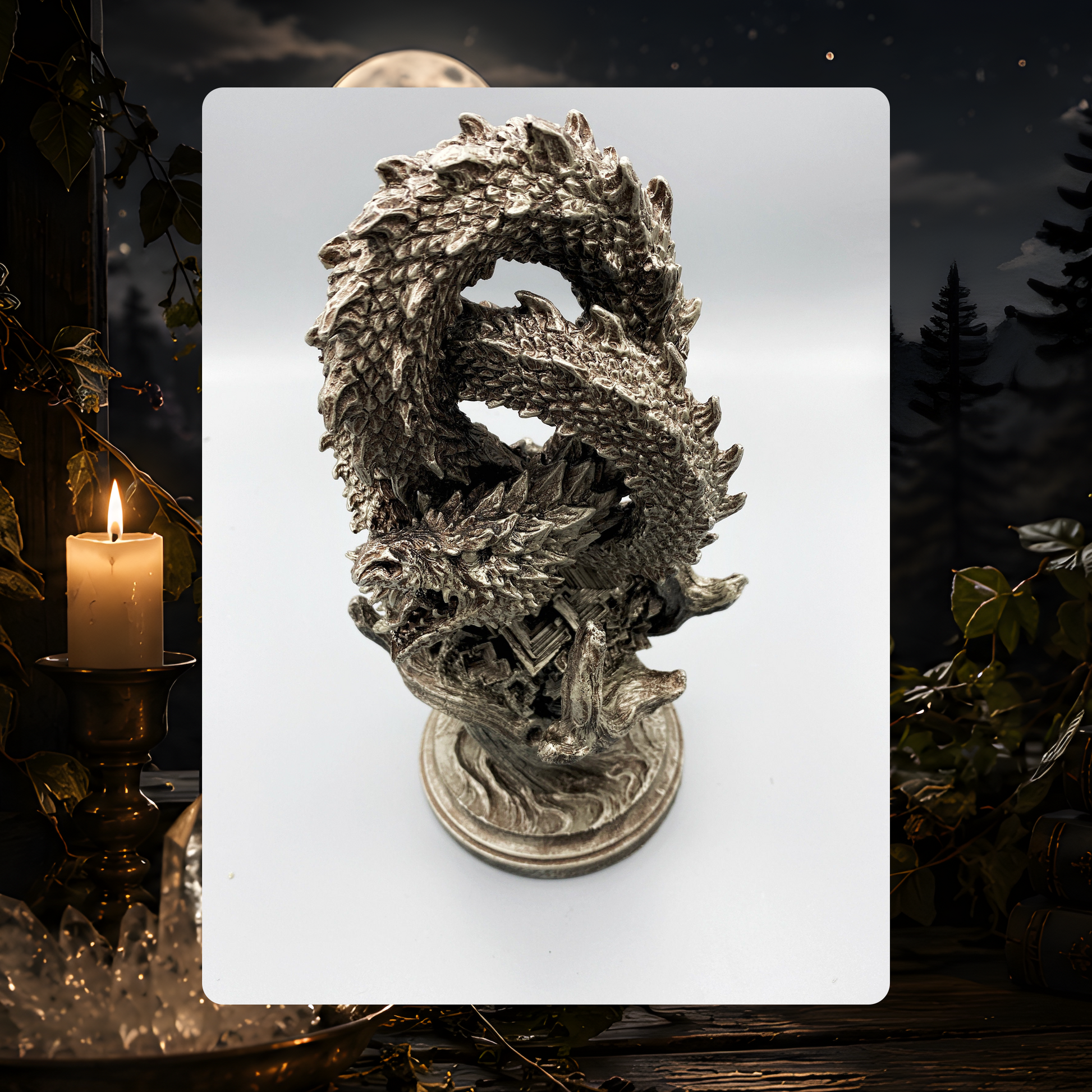 Ouroboros World Serpent Statue