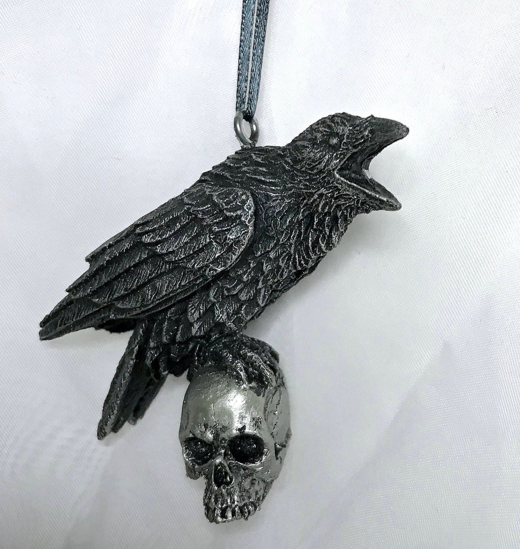 Raven & Skull Ornament