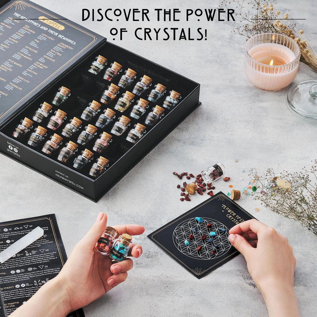 30-Piece Gemstone Spell Jar Kit