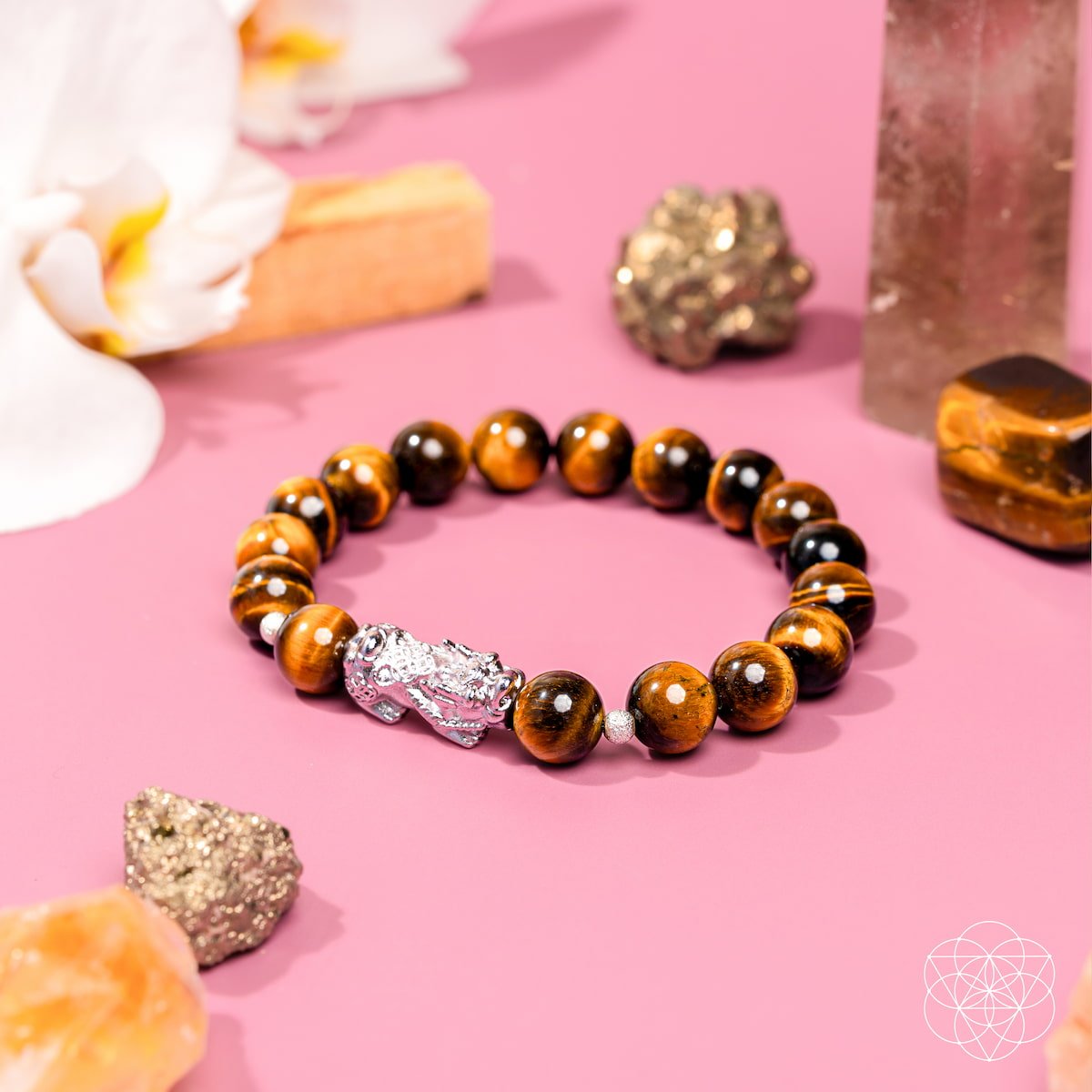 Tiger's Eye & Pixiu Bracelet - Fortune Flows