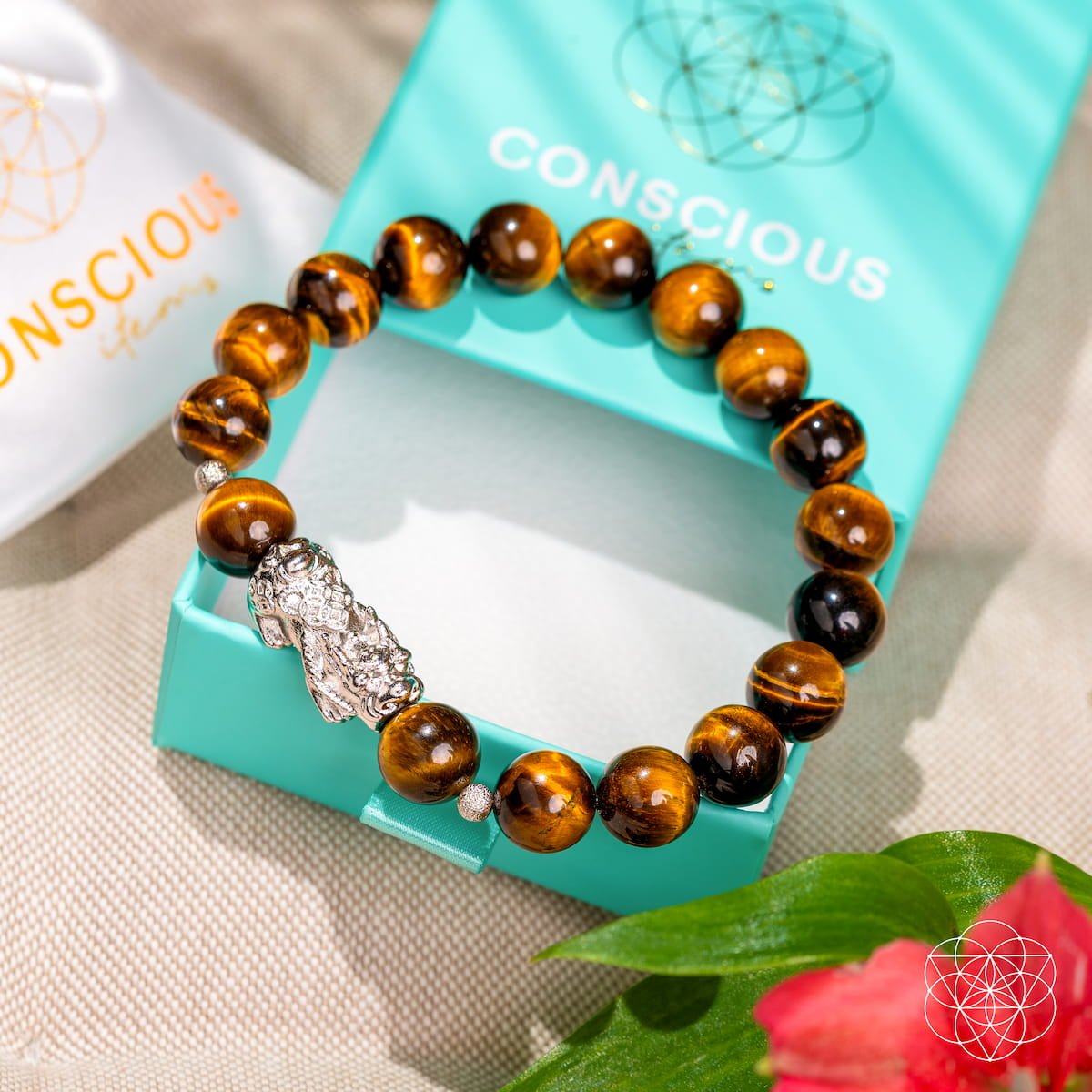 Tiger's Eye & Pixiu Bracelet - Fortune Flows