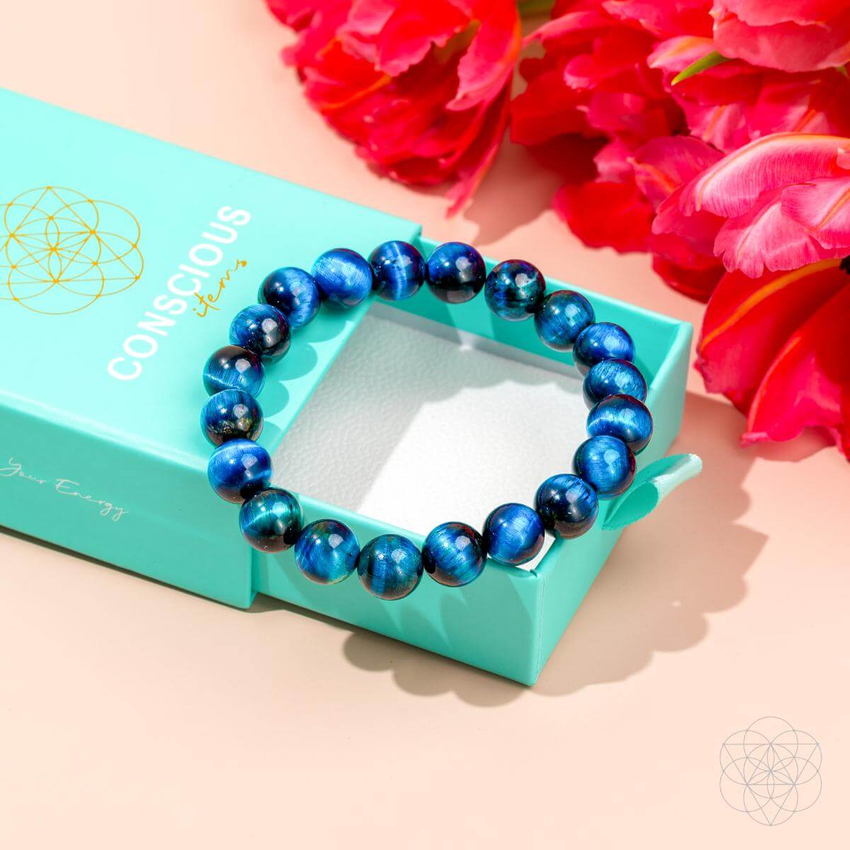 Royal Blue Tiger's Eye Bracelet - Hawk Focus