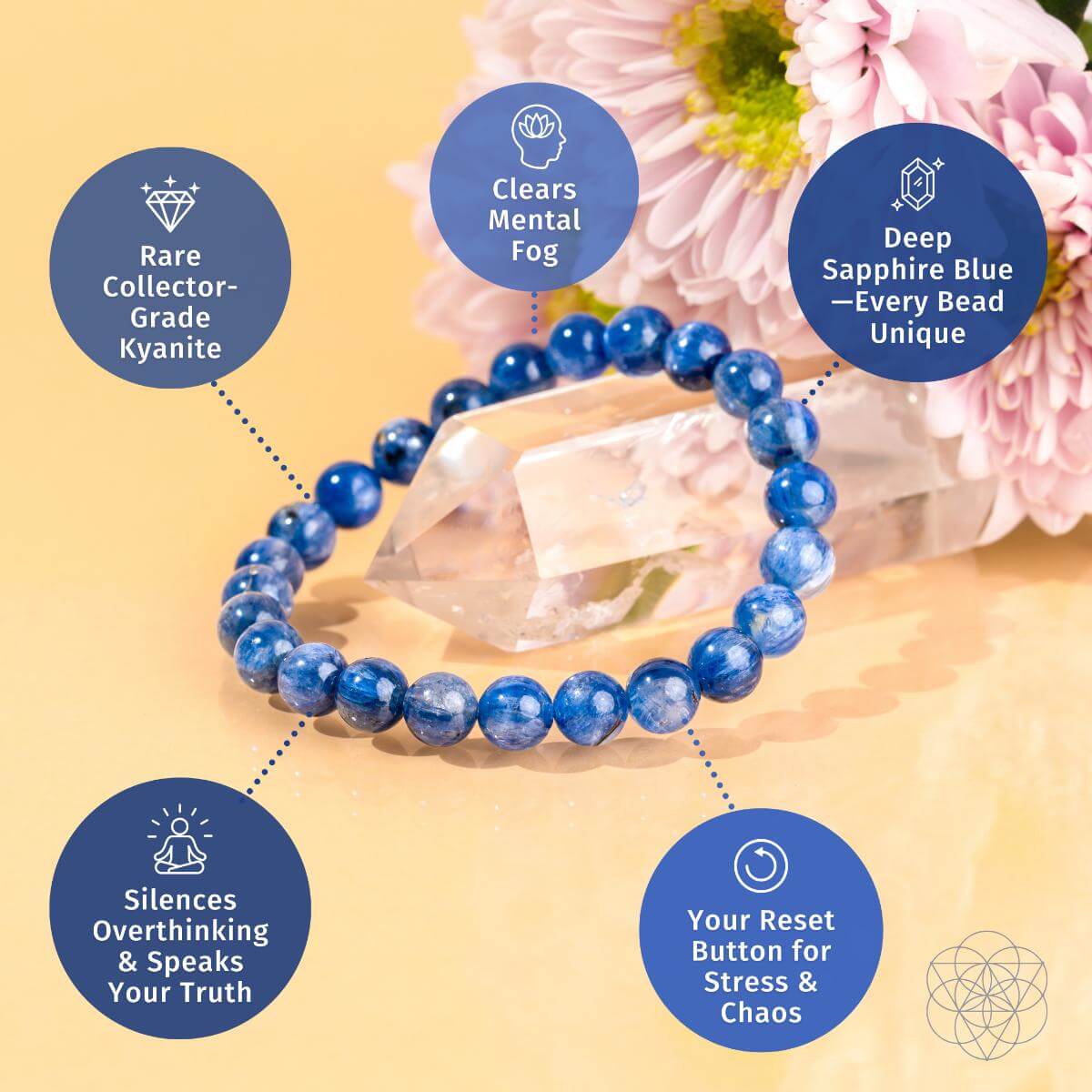 Rare Kyanite Bracelet - Truth & Clarity