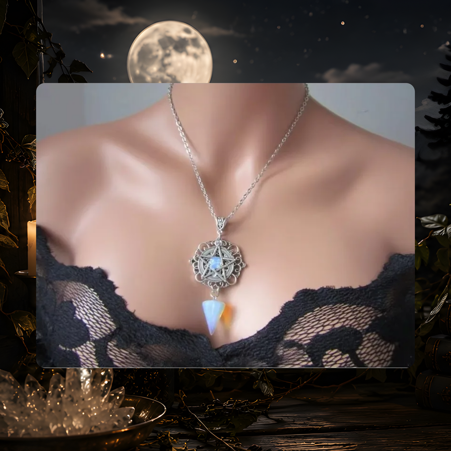 Pentacle Charm Necklace