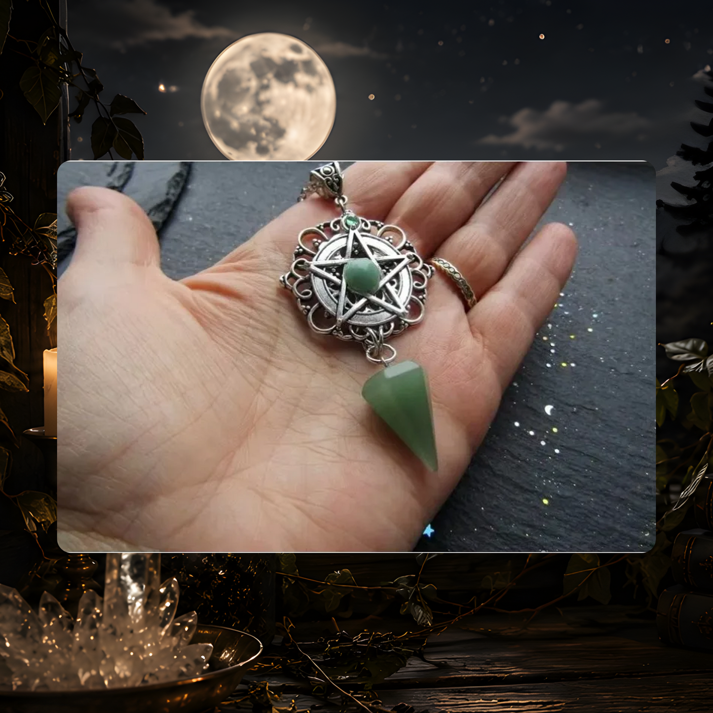 Pentacle Charm Necklace