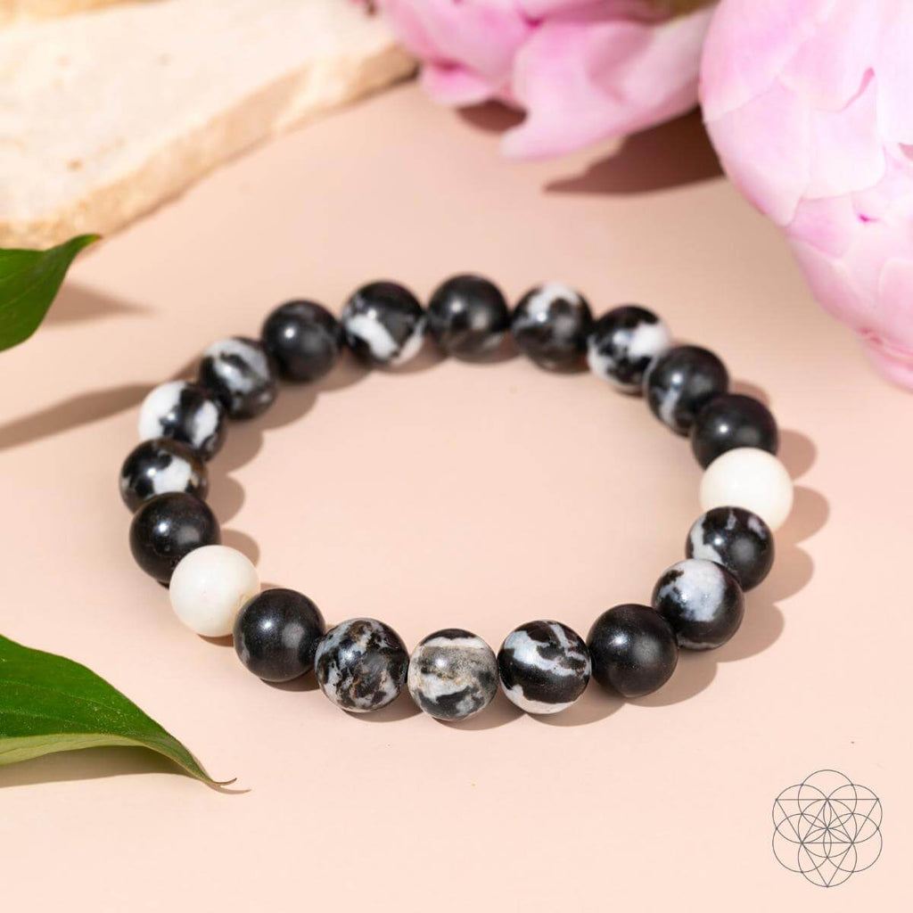 Zebra Jasper Bracelet - Permission to Pause