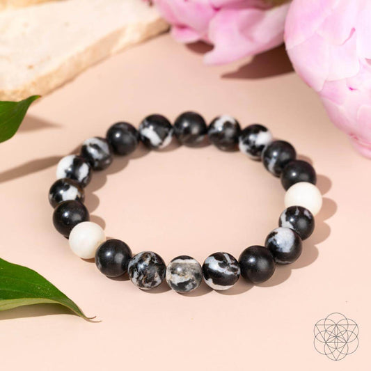 Zebra Jasper Bracelet - Permission to Pause