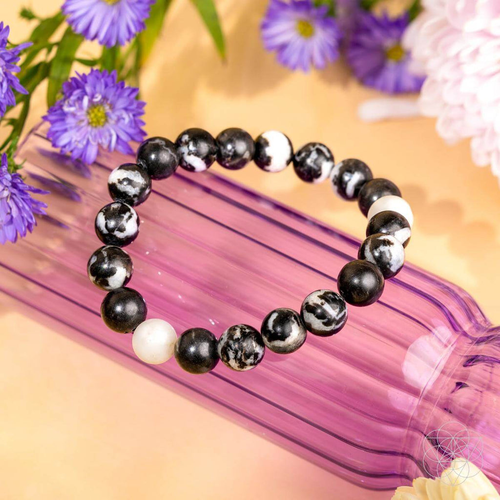 Zebra Jasper Bracelet - Permission to Pause