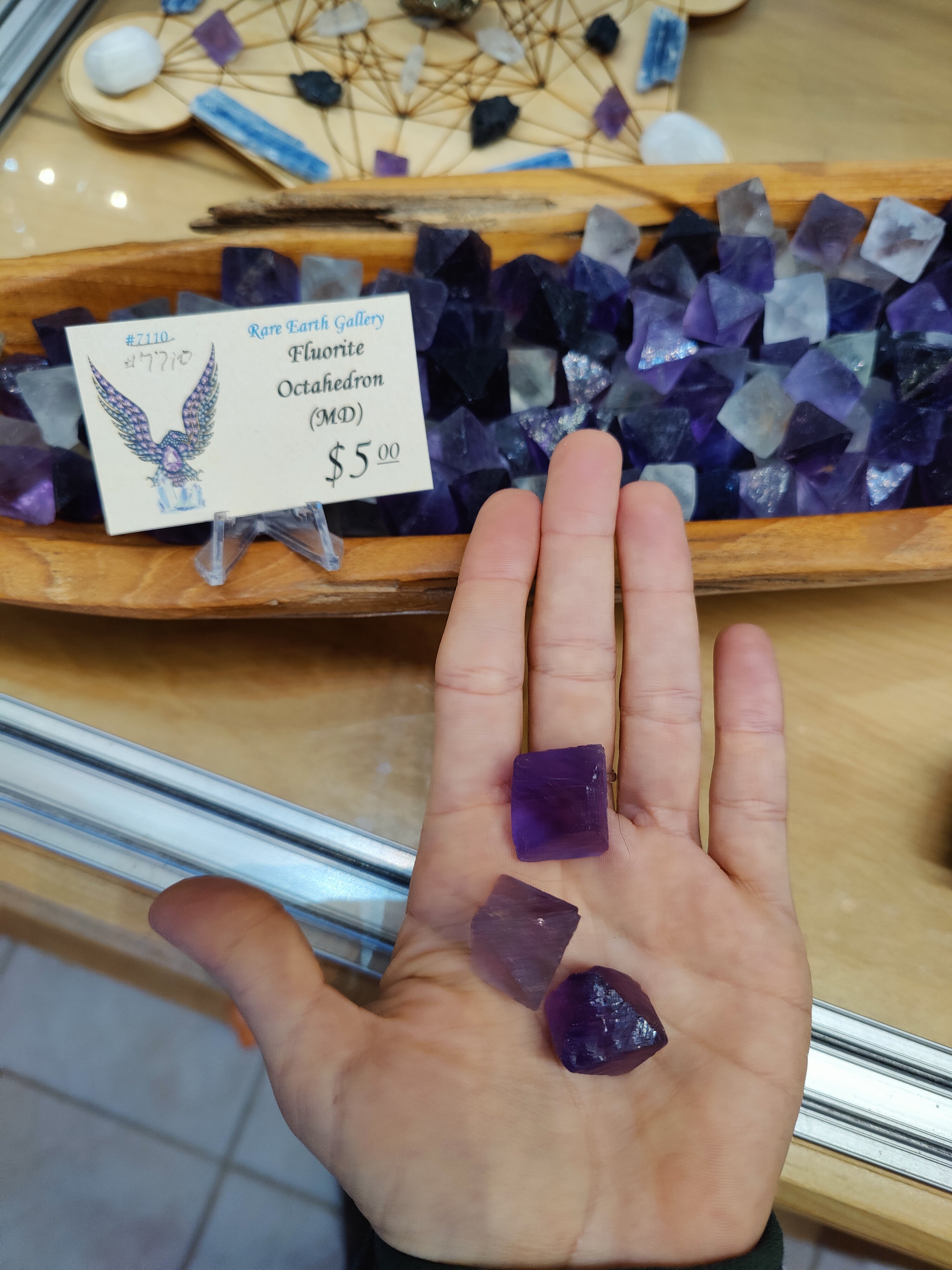 Fluorite Octahedron - Medium