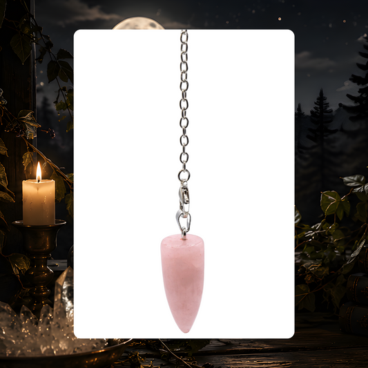 Rose Quartz Teardrop Pendulum