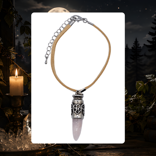 Rose Quartz Polished Point Bracelet