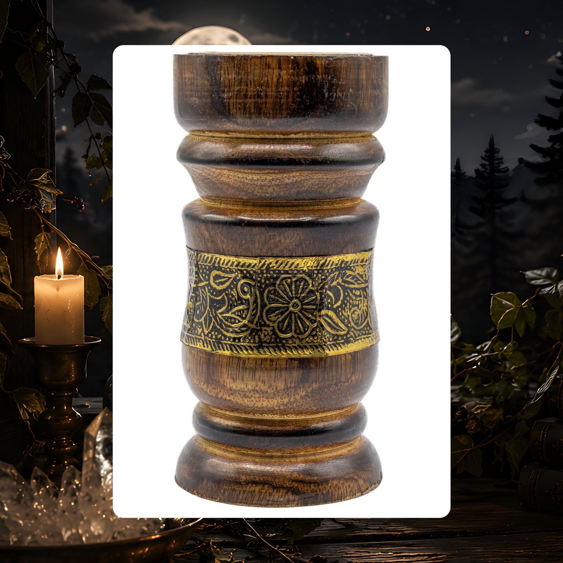 Wooden Charcoal Resin Incense Burner