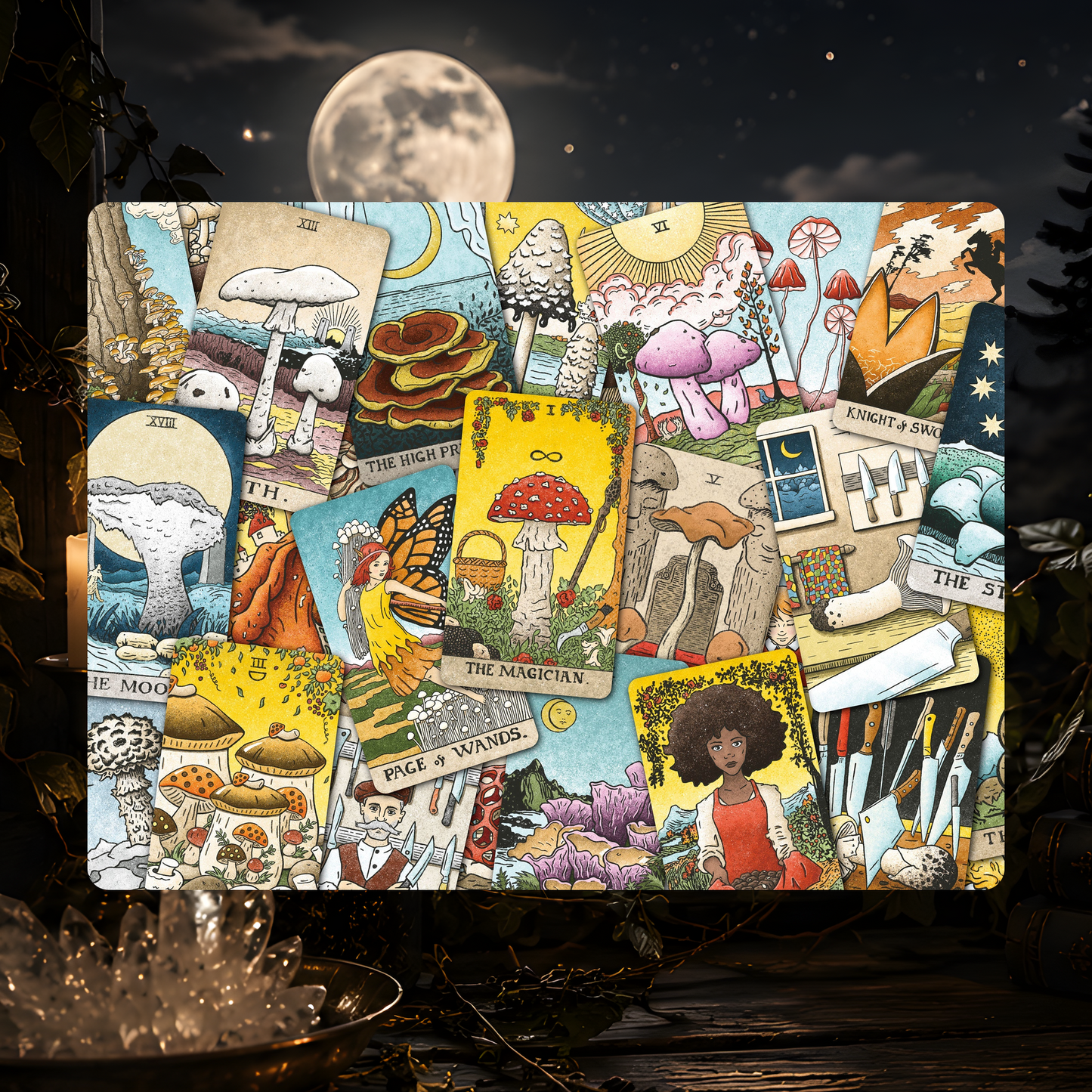 The Mushroom Hunter's Arcanum Tarot Deck