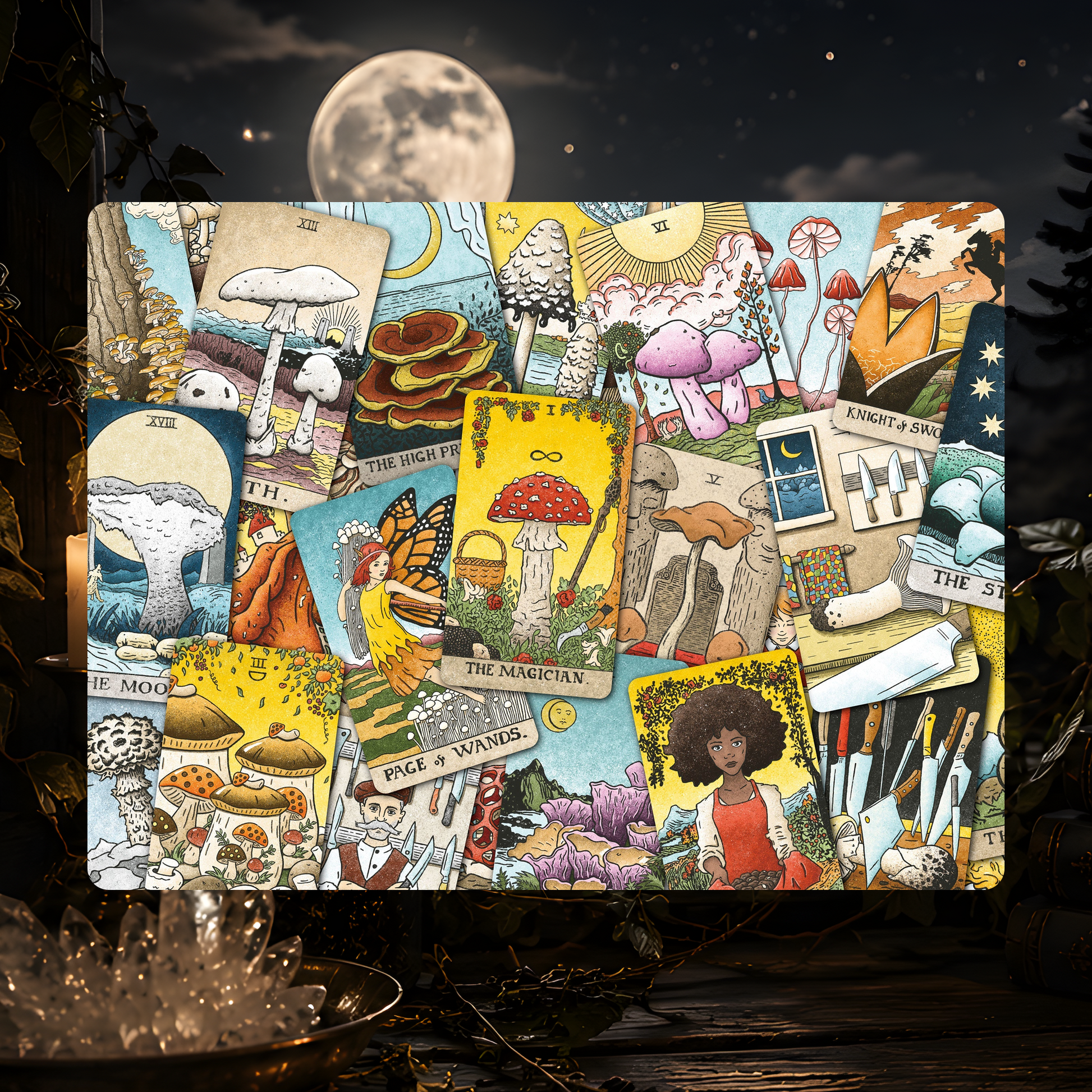 The Mushroom Hunter's Arcanum Tarot Deck