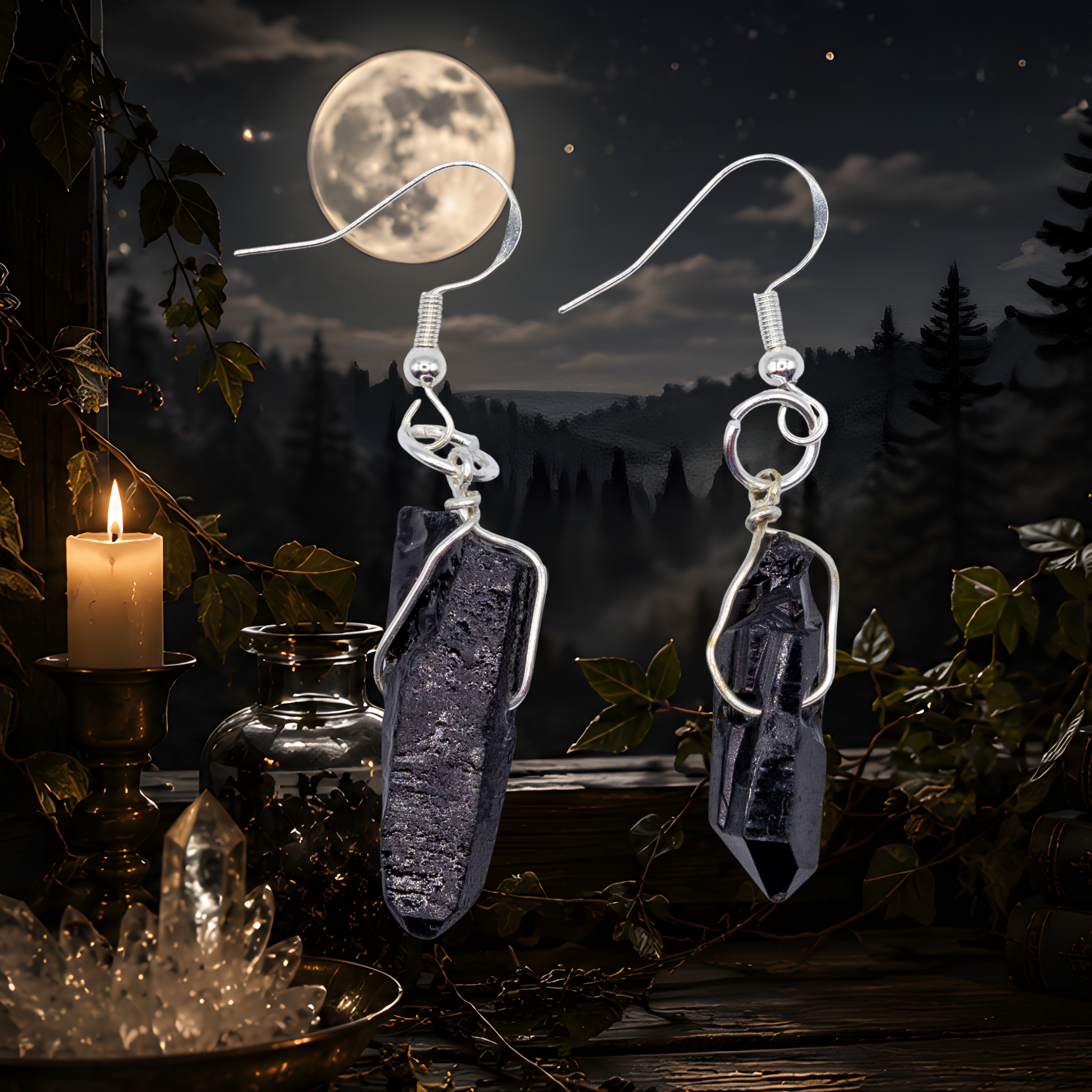 Smoky Quartz Sterling Silver Earrings