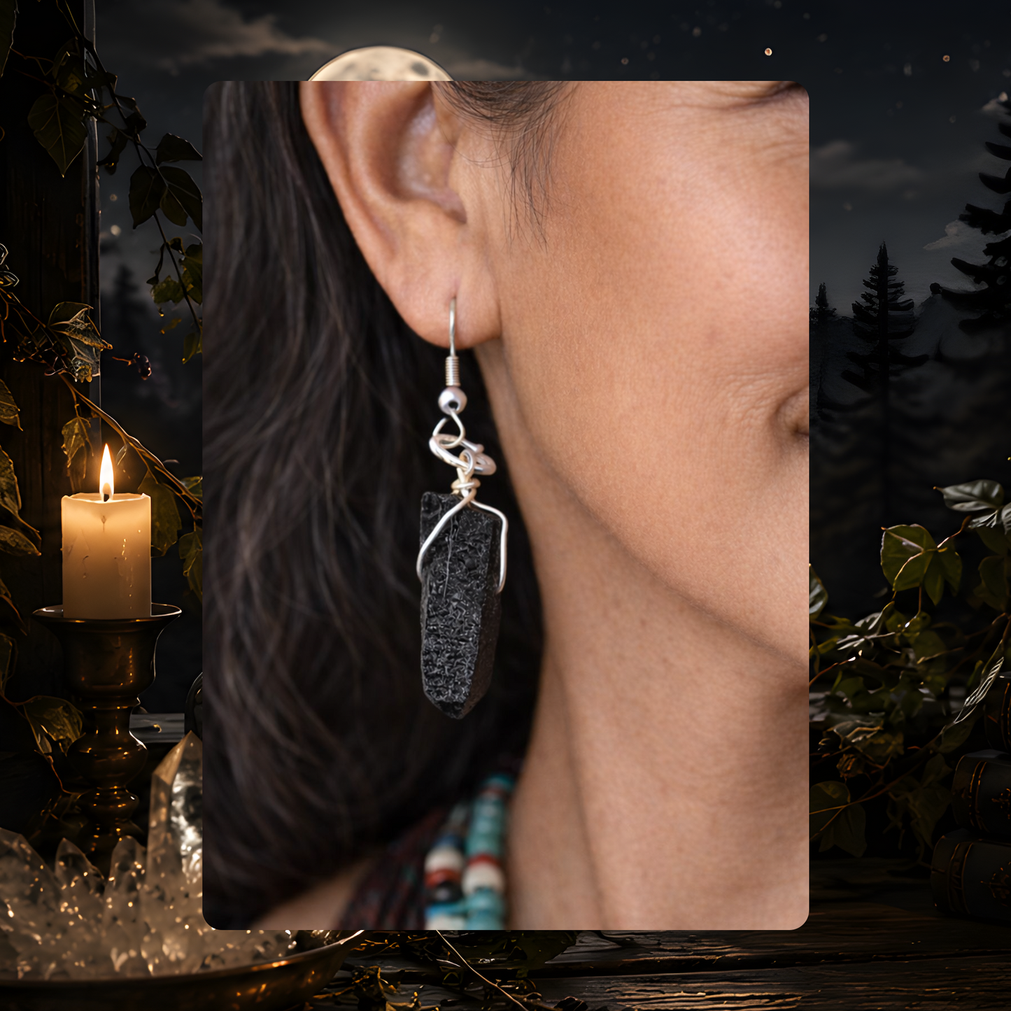 Smoky Quartz Sterling Silver Earrings