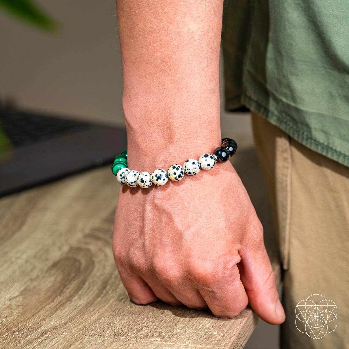 Dalmatian Jasper Bracelet - Soul Reset