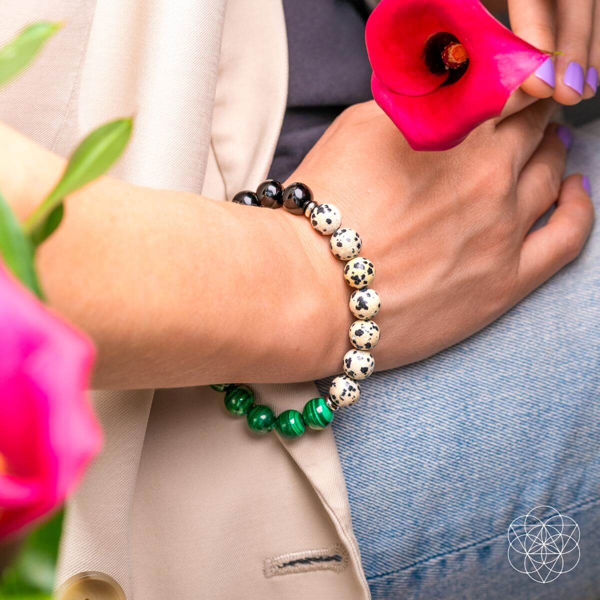 Dalmatian Jasper Bracelet - Soul Reset