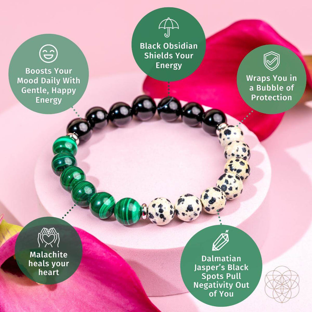 Dalmatian Jasper Bracelet - Soul Reset