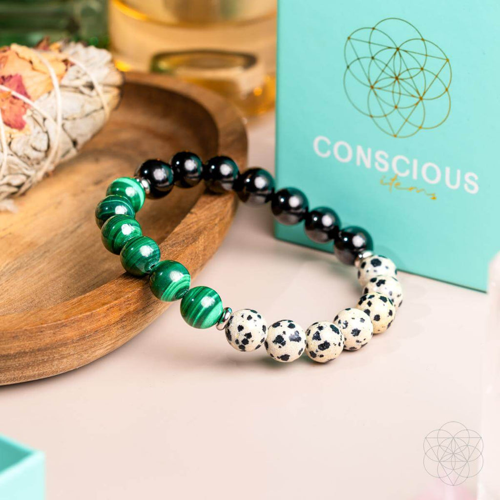 Dalmatian Jasper Bracelet - Soul Reset