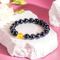 Arfvedsonite & Golden Healer Bracelet