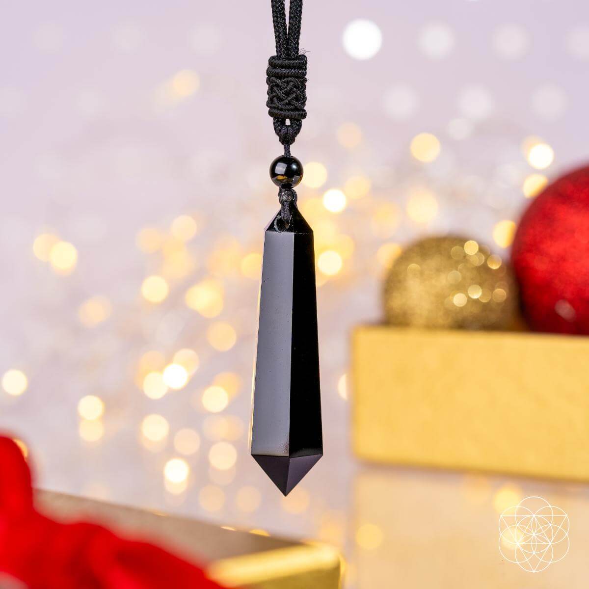 Black Obsidian Pendant - Protective Talisman