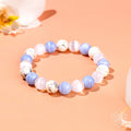 Blue Lace Agate, Howlite & Selenite Bracelet - Empath Reset