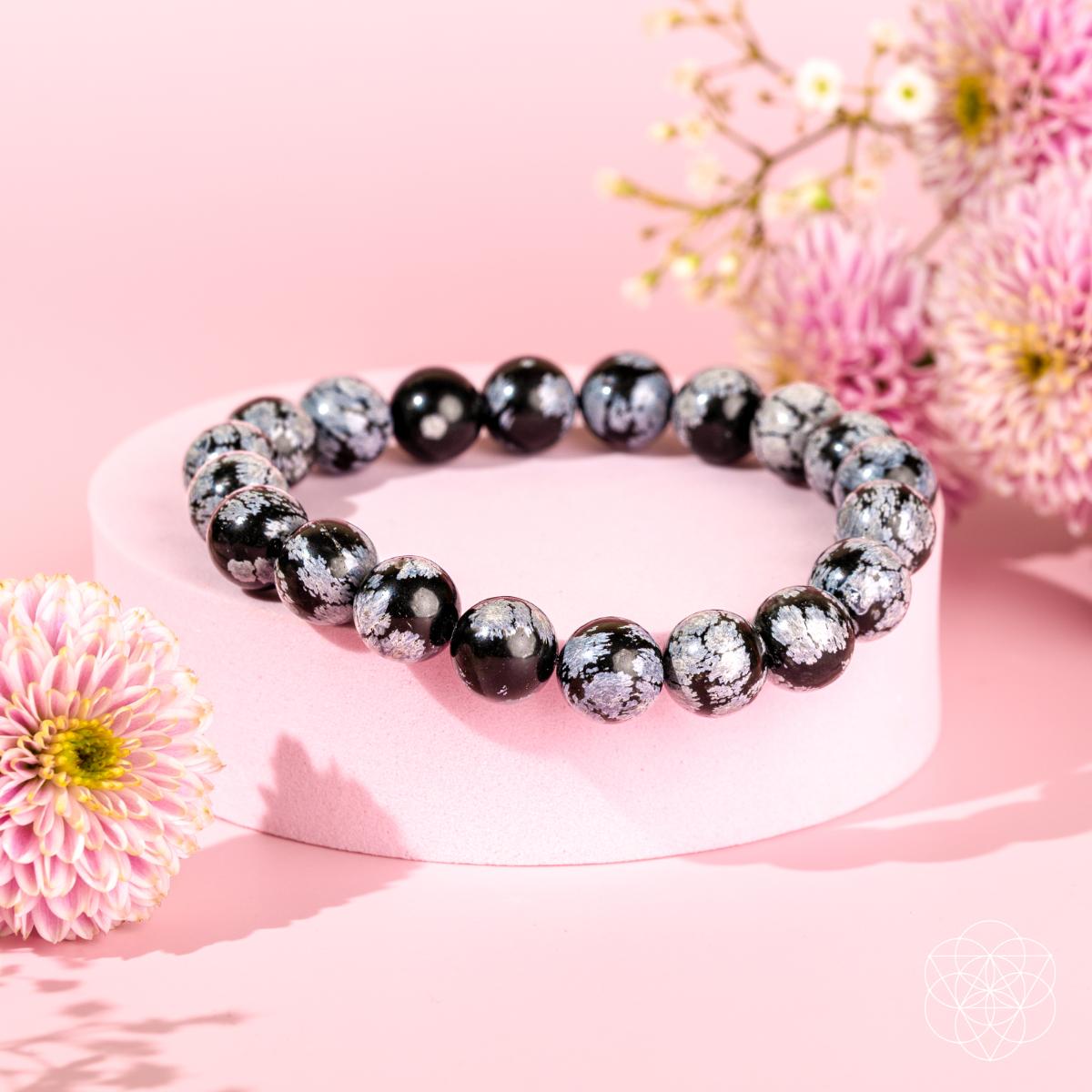 Snowflake Obsidian Bracelet - Pattern Breaker