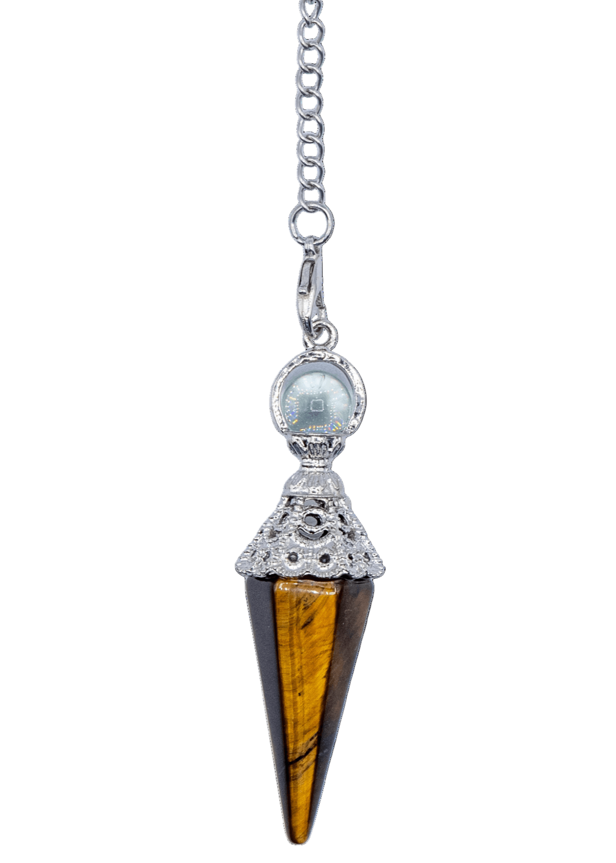 Ornate Tiger's Eye Pendulum